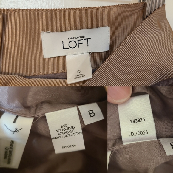 LOFT Houndstooth Ribbon Jacquard Pencil Skirt - Picture 4 of 5